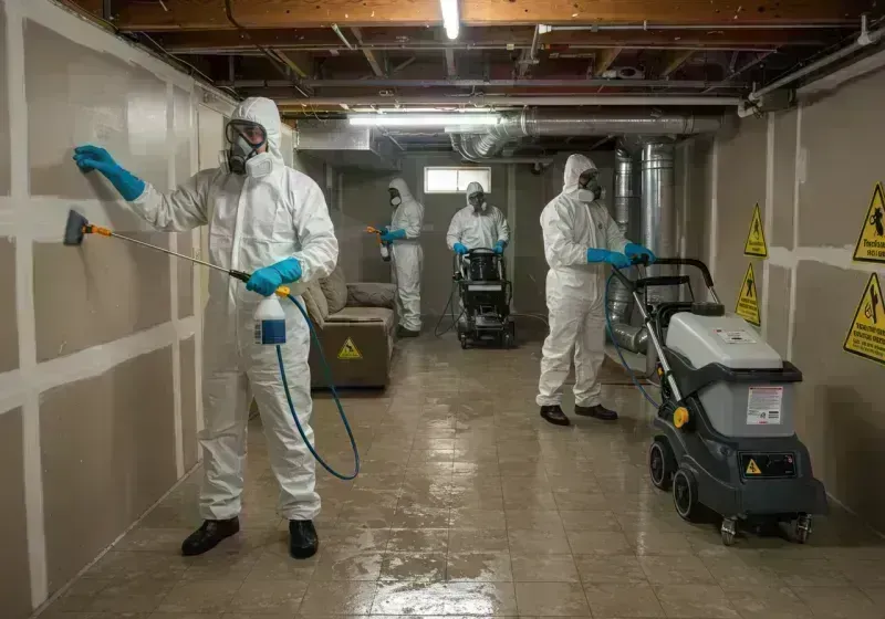 Basement Moisture Removal and Structural Drying process in Crested Butte, CO